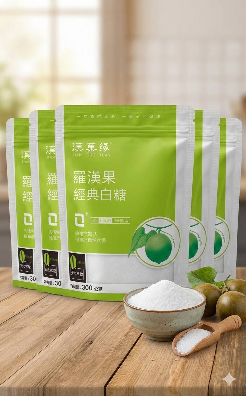 經銷商專用--漢菓緣羅漢果經典白糖300公克一箱35袋
